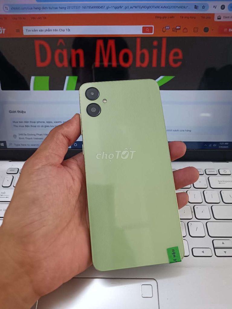 SAMSUNG A05 4GB.128GB PIN 5000 HELIO G85 ZIN ĐẸP. Mua bán Điện thoại tại Quận Bình Thạnh Tp Hồ Chí Minh được đăng bởi Dân Mobile hình 1