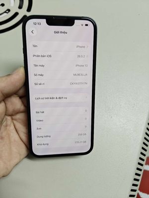 Apple iPhone 13 256GB Đen 79%