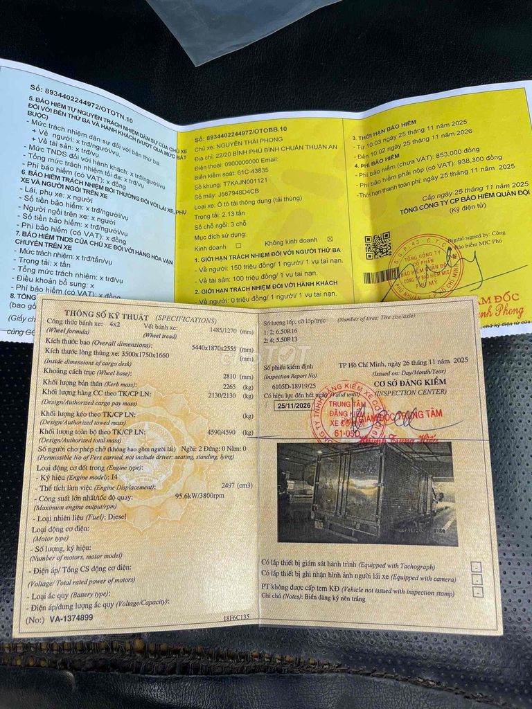 Gia đình cần bán Hyundai N250, 2018, có máy lạnh. Mua bán Xe tải, xe ben tại Thị xã Tân Uyên Bình Dương được đăng bởi Nguyễn Trung Hậu hình 4