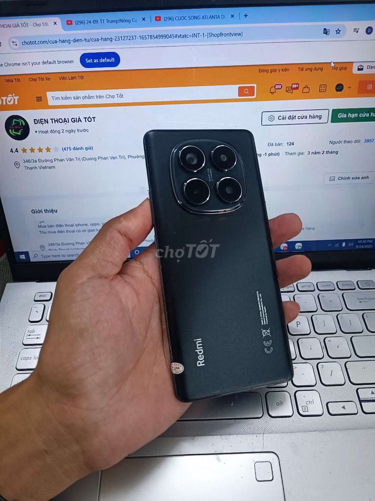 REDMI NOTE 14 PRO 8GB/256GB BH TGDĐ 08.2026. Mua bán Điện thoại tại Quận Bình Thạnh Tp Hồ Chí Minh được đăng bởi Dân Mobile hình 1