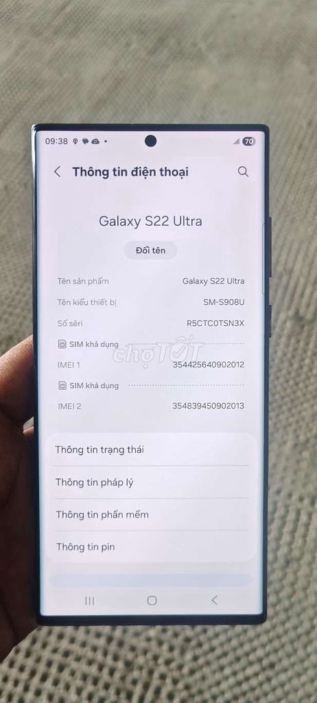 Samsung Galaxy S22 Ultra 128GB Đen 8GB. Mua bán Điện thoại tại Thị xã Tân Uyên Bình Dương được đăng bởi mobile  hình 1