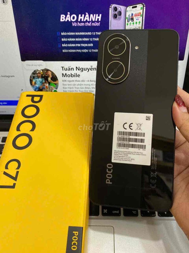 Poco C71 128GB Đen Đã sử dụng. Mua bán Điện thoại tại Quận 3 Tp Hồ Chí Minh được đăng bởi Tuấn Nguyễn hình 1