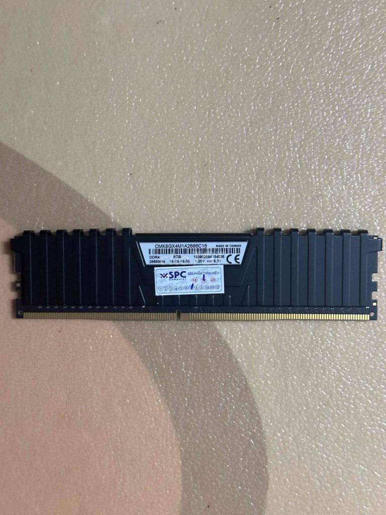 RAM Corsair CMK8GX4M1A2666C16 8GB. Mua bán Linh kiện (RAM, Card...) tại Quận 6 Tp Hồ Chí Minh được đăng bởi Khai hình 1