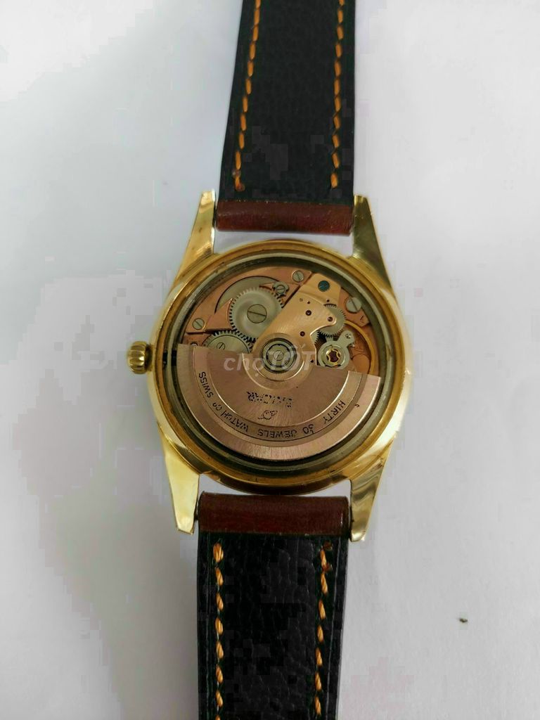 Đồng hồ cổ Thụy Sĩ Enicar cận Nos bọc vàng