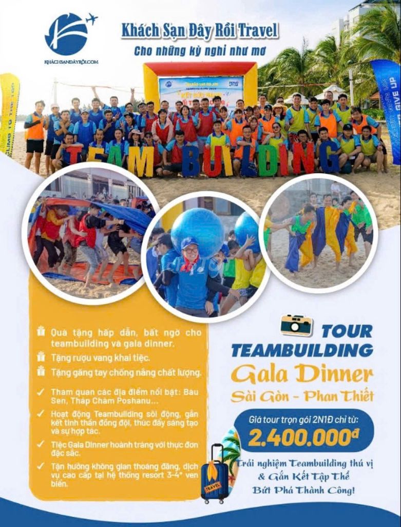 Team building cuối năm-ưu đãi tốt cho Booker