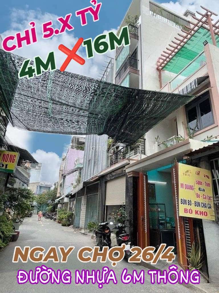 ĐƯỜNG NHỰA XE TẢI THÔNG HƯƠNG LỘ 3 SÁT AEON MALL 3 TẦNG 4M16M HƠN 5 TỶ