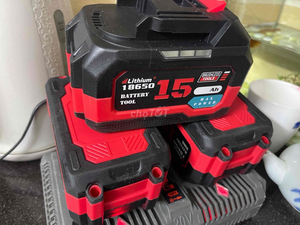 Pin máy khoan Lithium 18650 7.6Ah. Mua bán Đồ chuyên dụng, Giống nuôi trồng tại Thành phố Nam Định Nam Định được đăng bởi Nguyễn Minh Phát hình 1