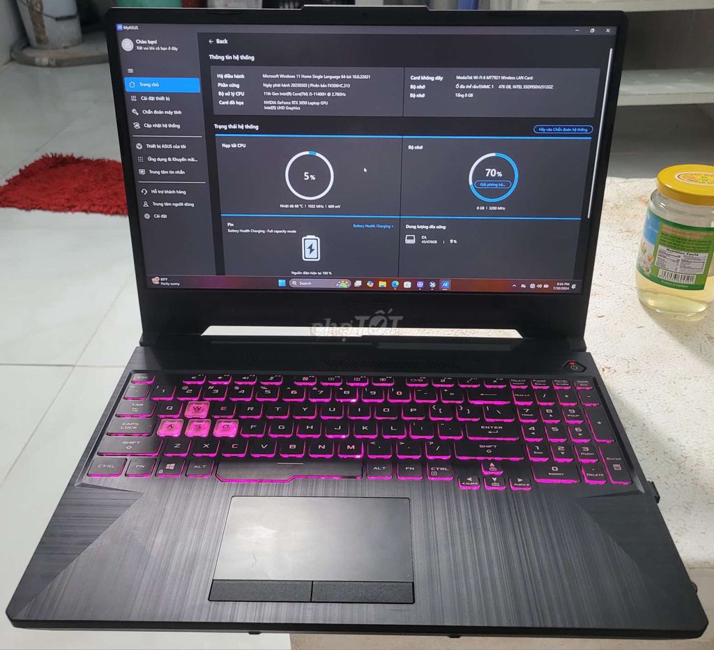 Laptop ASUS TUF Gaming F15 FX506HC HN144W