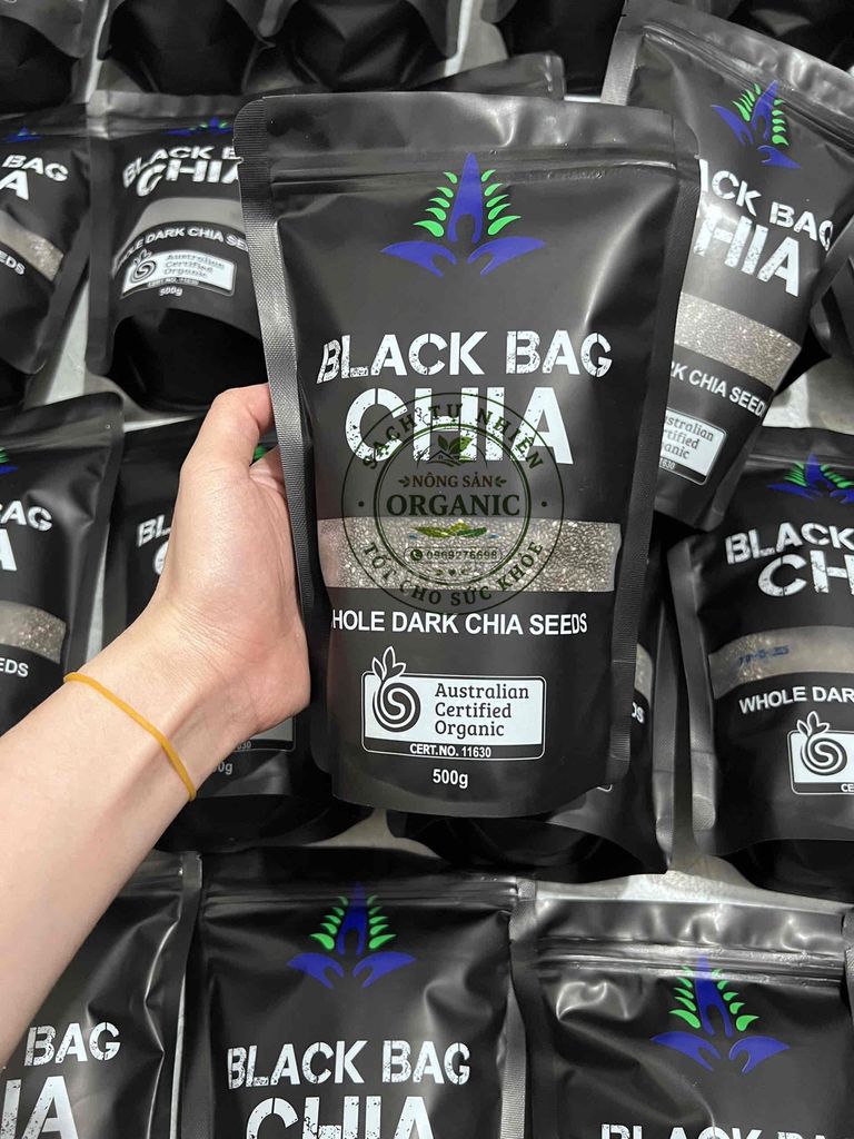 Hạt Chia Black Bag Hữu cơ 500g Úc. Mua bán Đồ ăn, thực phẩm và các loại khác tại Huyện Hoài Đức Hà Nội được đăng bởi Toàn Xuân hình 1