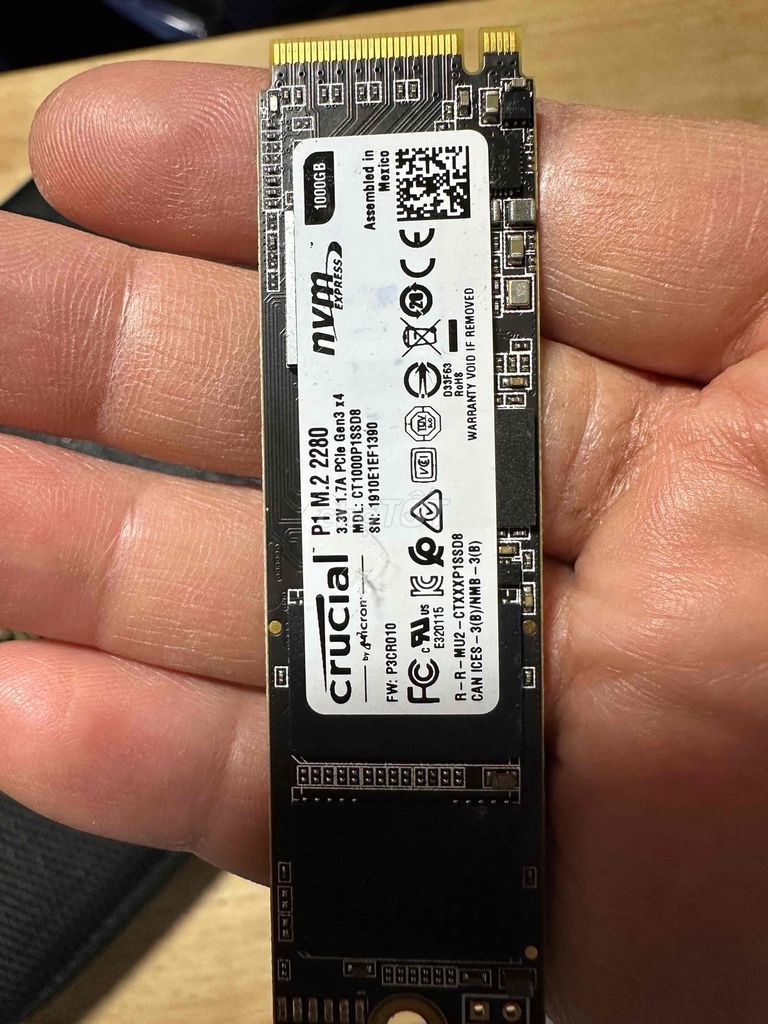 ssd nvme 1T crucial