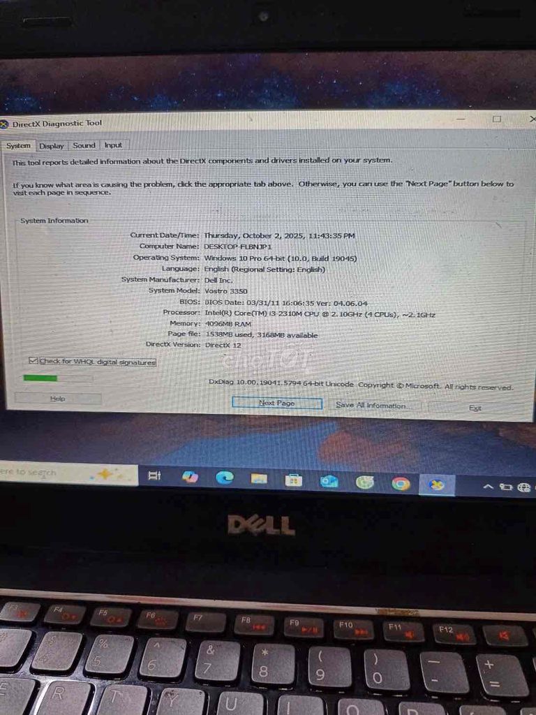 Dell Vostro 3350 i3 4GB/120GB Đã dùng. Mua bán Laptop tại Quận 12 Tp Hồ Chí Minh được đăng bởi Nguyen Quoc Dung hình 1