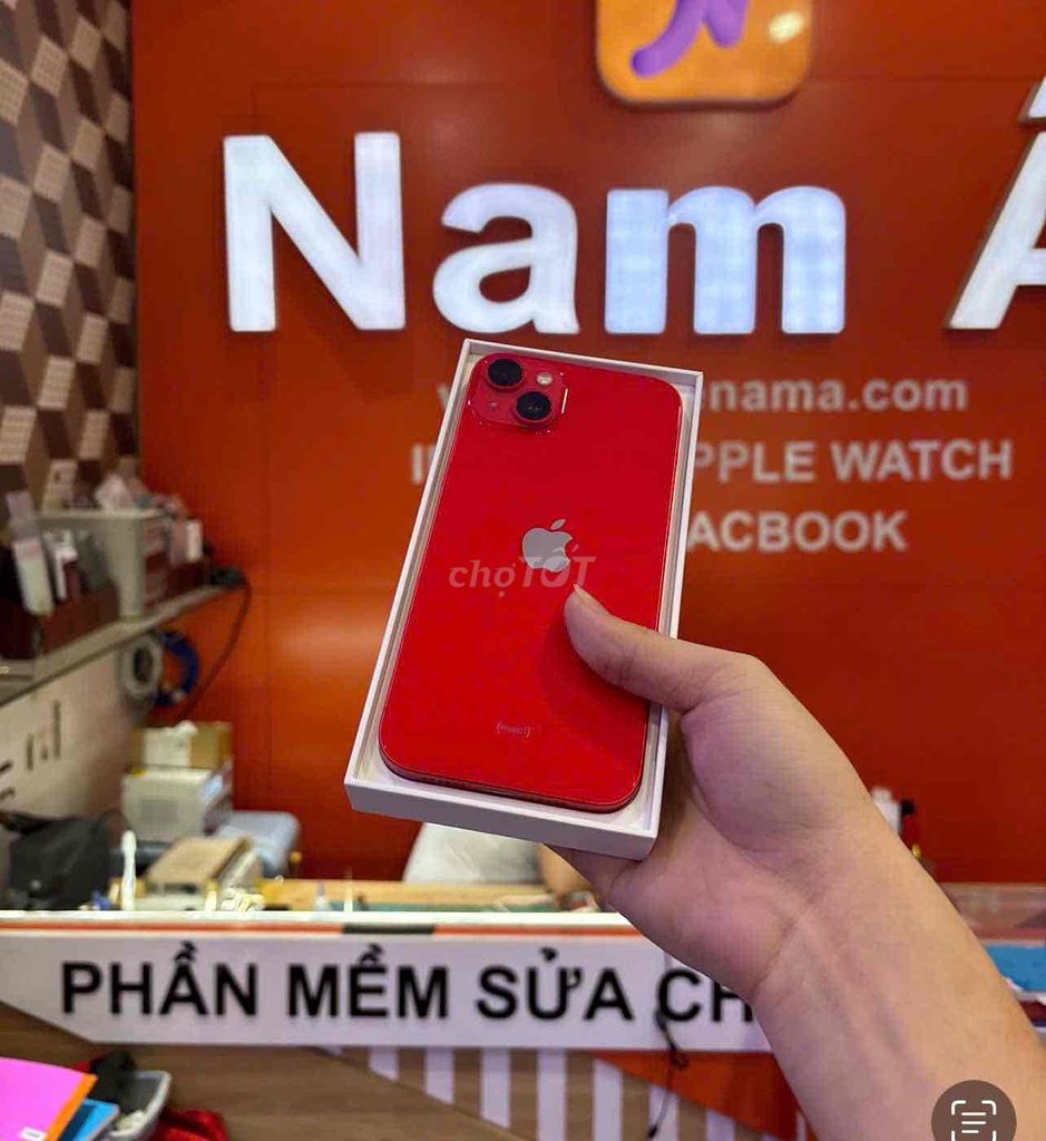 13 Đỏ 256G Qtế Mỹ pin 89%