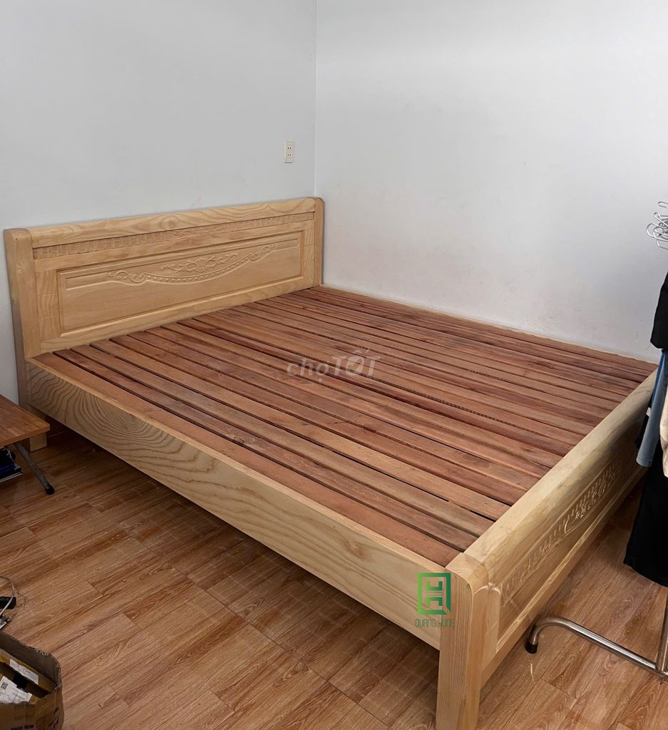 GIƯỜNG GỖ SỒI TỰ NHIÊN GIÁ RẺ TẠI XƯỞNG -GIƯỜNG. Mua bán Giường, chăn ga gối nệm tại Quận Gò Vấp Tp Hồ Chí Minh được đăng bởi LÊ VĂN HÙNG hình 1