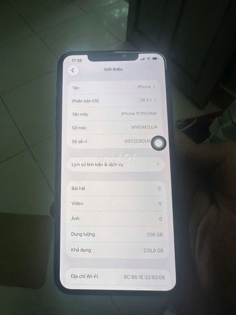 Apple iPhone 11 Pro Max 256GB Vàng. Mua bán Điện thoại tại Quận Cẩm Lệ Đà Nẵng được đăng bởi NGUYỄN Văn Vũ hình 1