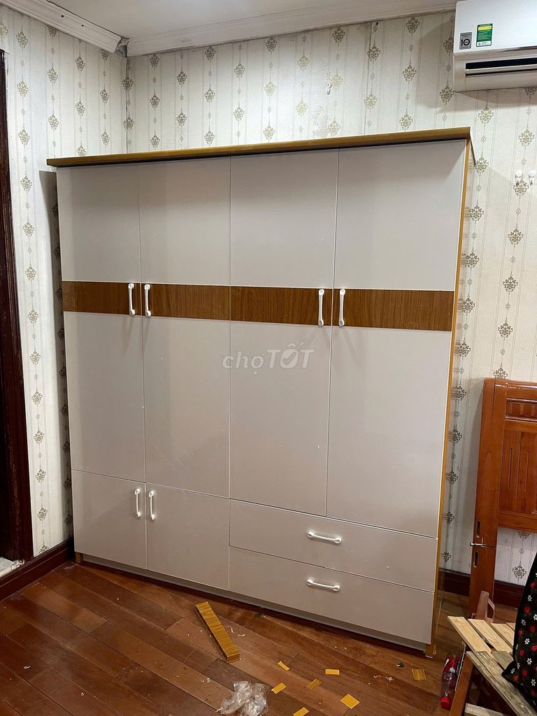 Tủ quần áo Nhựa Đài Loan 4 cánh Mới. Mua bán Tủ, kệ gia đình tại Quận Thanh Xuân Hà Nội được đăng bởi Nguyễn Bích hình 1