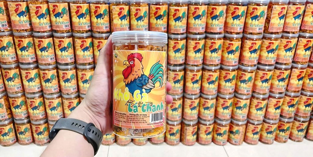 Khô Gà Lá Chanh Ngon Giòn 250g V-FOOD,  thơm ngon. Mua bán Đồ ăn, thực phẩm và các loại khác tại Huyện Hóc Môn Tp Hồ Chí Minh được đăng bởi ĂN VẶT VFOOD hình 2