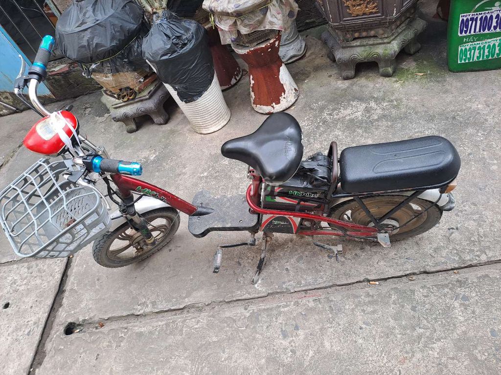 Xe đạp điện HKbike màu Đỏ Đã sử dụng. Mua bán Xe điện tại Huyện Bình Chánh Tp Hồ Chí Minh được đăng bởi Anh dung hình 3