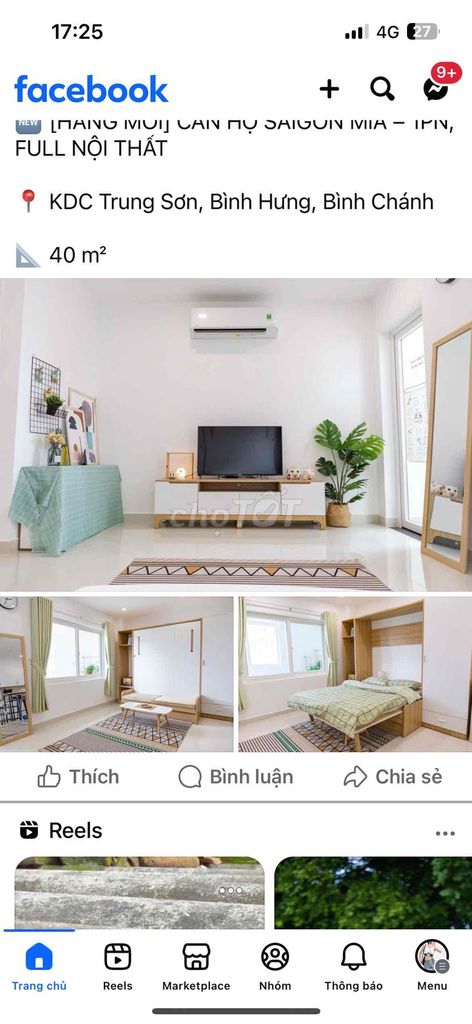 cho thuê offictel saigon mia giá 8tr5