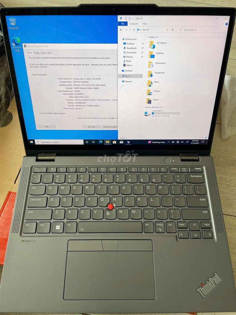 Thinkpad X13 Yoga Gen 4 i7 1355u 16GB/512GB fhd. Mua bán Laptop tại Thành phố Thủ Đức Tp Hồ Chí Minh được đăng bởi THLaptop hình 1
