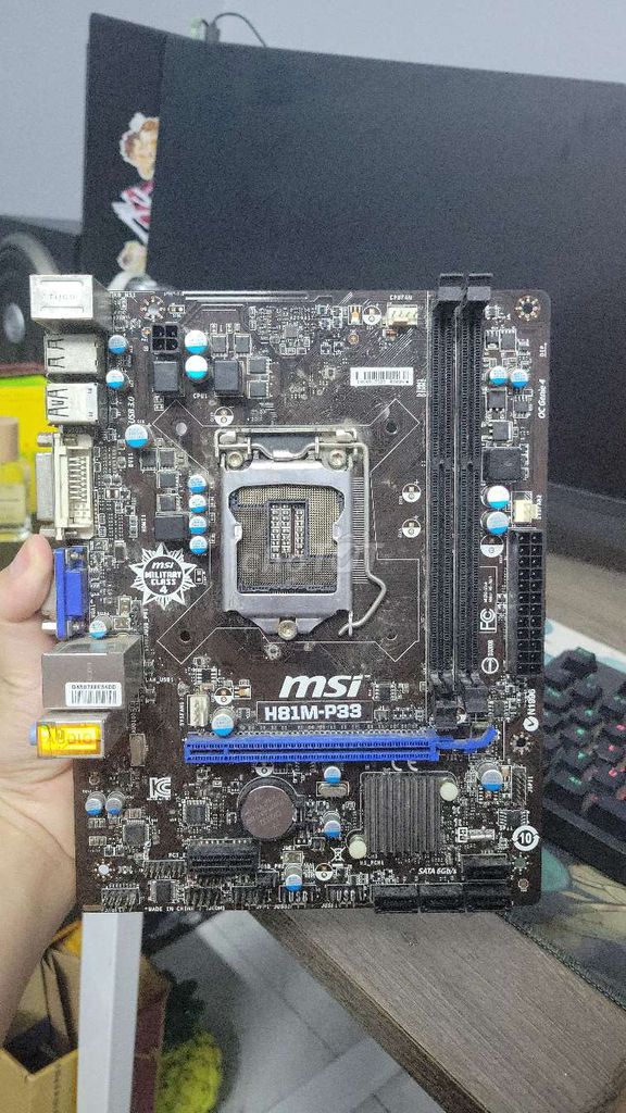 Bo mạch chủ MSI H81M-P33. Mua bán Linh kiện (RAM, Card...) tại Huyện Mê Linh Hà Nội được đăng bởi KabukiSoge hình 1
