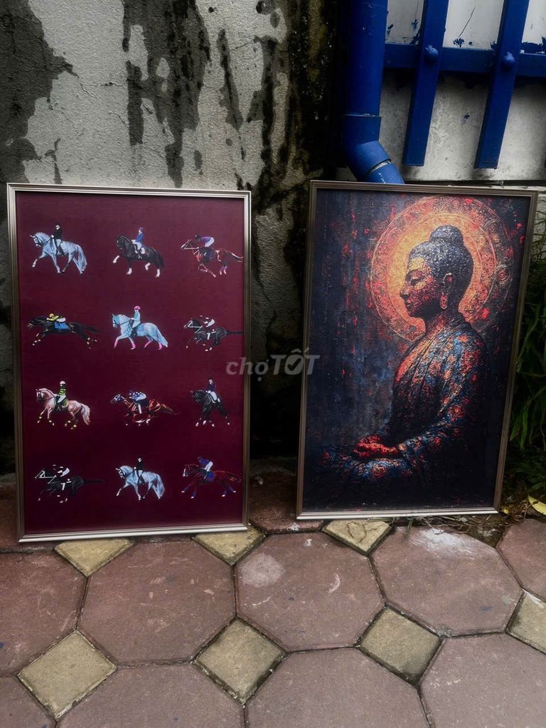 Tranh treo tường 40x60cm Khung Hợp kim Hậu Gỗ. Mua bán Cây cảnh, đồ trang trí tại Quận Hoàng Mai Hà Nội được đăng bởi Áo Dài Maly hình 1