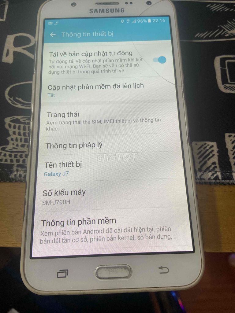 Samsung Galaxy J7 Trắng Đã sử dụng. Mua bán Điện thoại tại Thành phố Thủ Đức Tp Hồ Chí Minh được đăng bởi Phan Trọng Đạt hình 1
