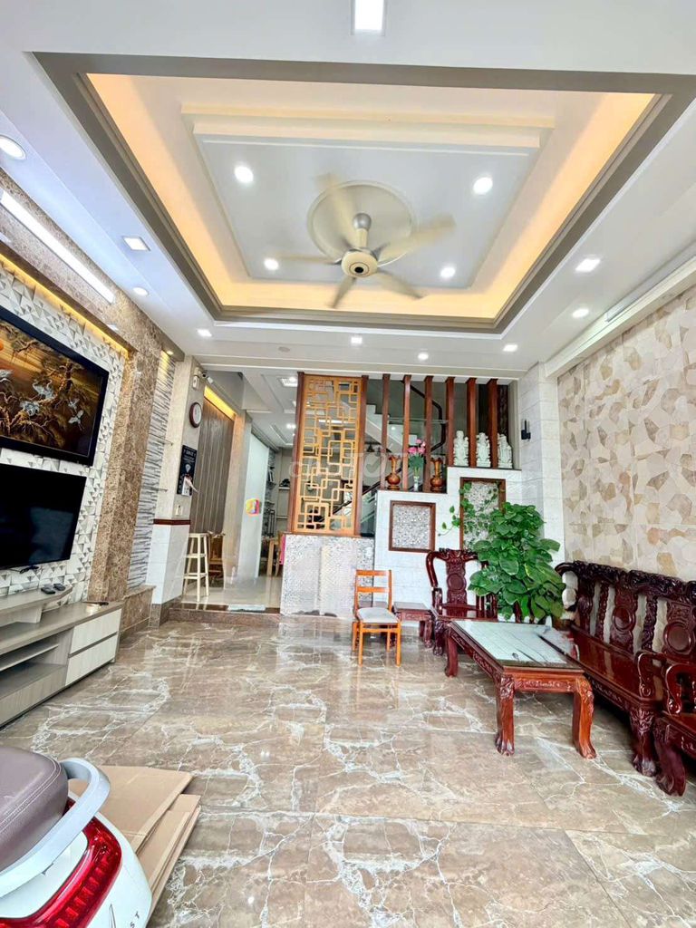 🔥 Nhà Đẹp - Giáp Quận 6, Gần Khu Tên lửa,  Full nội thất 
