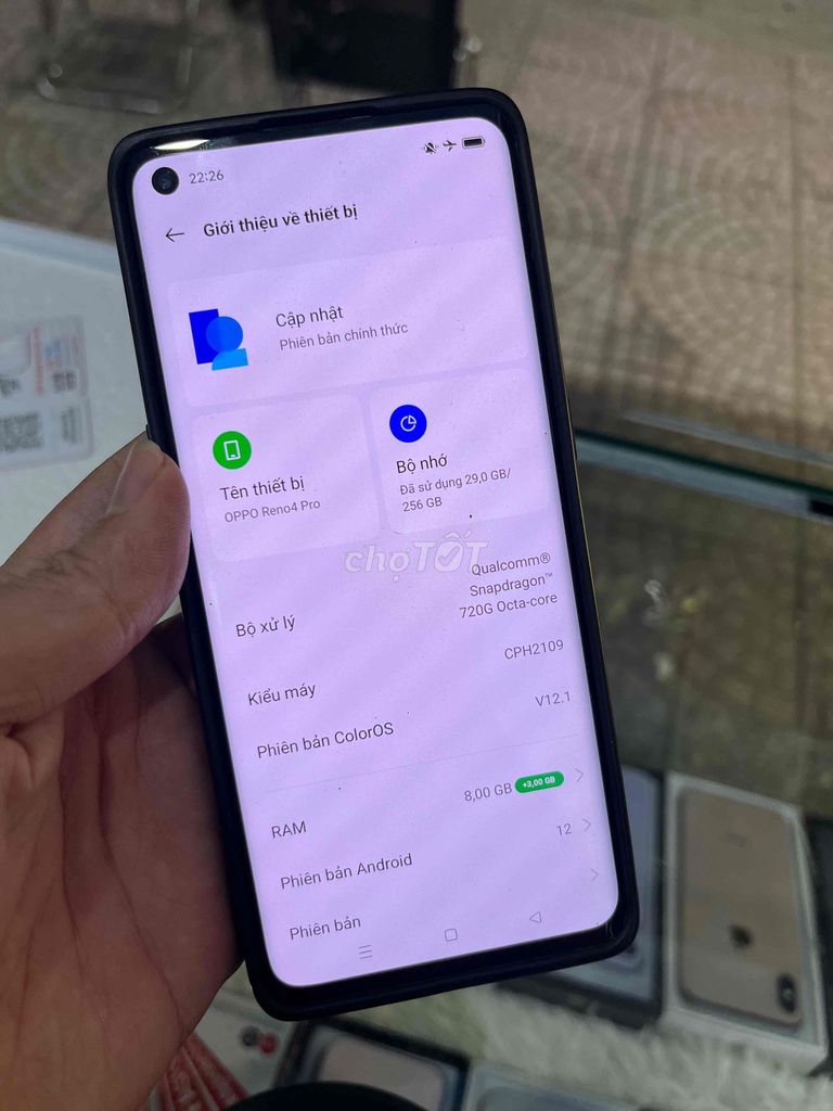 OPPO Reno4 Pro 256GB Đen. Mua bán Điện thoại tại Thành phố Thuận An Bình Dương được đăng bởi Bảo hình 1