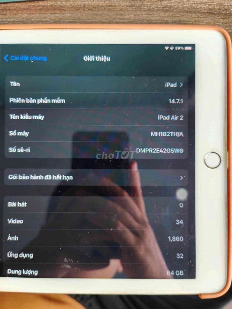 NHÀ CÒN DƯ 1 IPAD AIR 2 64gb CẦN PASS. Mua bán Máy tính bảng tại Quận Gò Vấp Tp Hồ Chí Minh được đăng bởi Thùy Dương hình 2