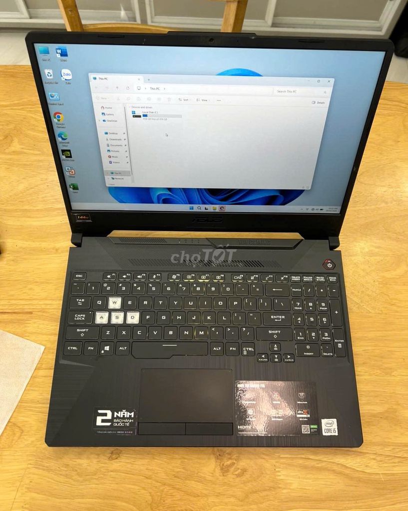 ASUS TUF GAMING FX506 i5-10300H 15.6 inch 16G/512G. Mua bán Laptop tại Thành phố Qui Nhơn Bình Định được đăng bởi NGỌC PHÚC LAPTOPS hình 1
