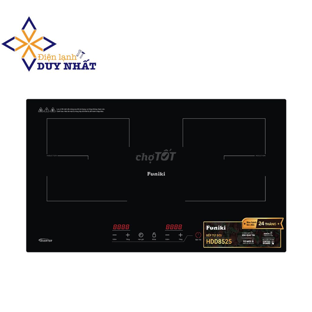 Bếp từ đôi Funiki HDD8525 Đen. Mua bán Bếp, lò, đồ điện nhà bếp tại Thành phố Thủ Đức Tp Hồ Chí Minh được đăng bởi Điện Lạnh Duy Nhất hình 1