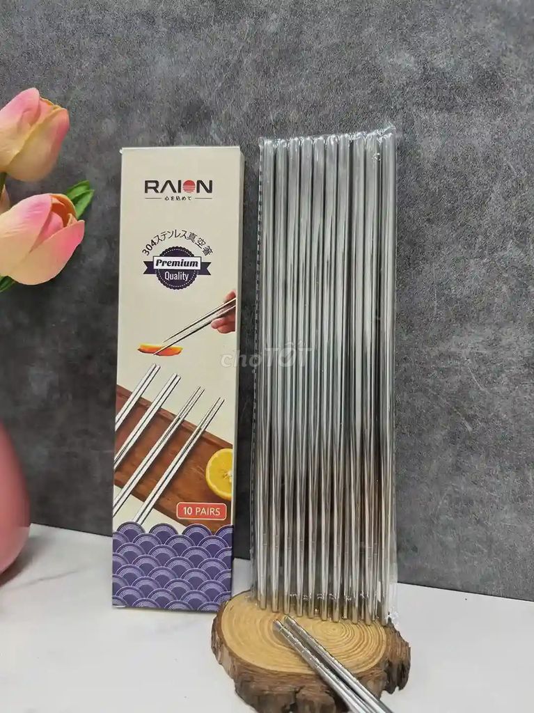 Set 10 đôi đũa inox 304 chân không RAION Nhật Bản. Mua bán Dụng cụ nhà bếp tại Huyện Bình Chánh Tp Hồ Chí Minh được đăng bởi Lian Home SG hình 1