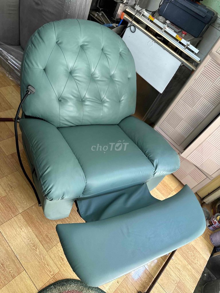 Ghế sofa Da Xanh ngọc Hiện đại Phòng khách. Mua bán Bàn ghế tại Quận Hải Châu Đà Nẵng được đăng bởi 2hand  hình 1