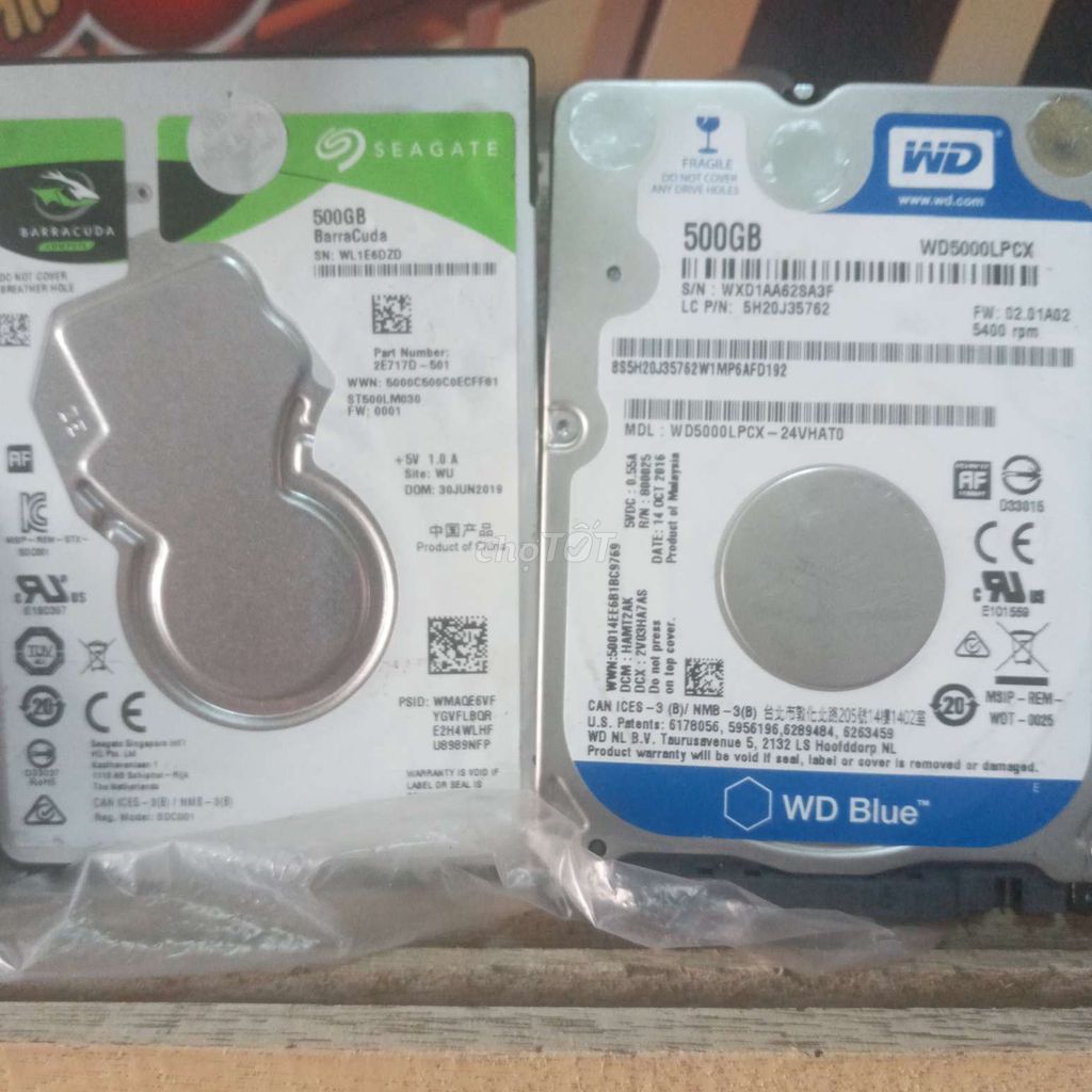 CÒN 50 Ổ HDD 500GB LAPTOP,SỨC KHỎE TỐT