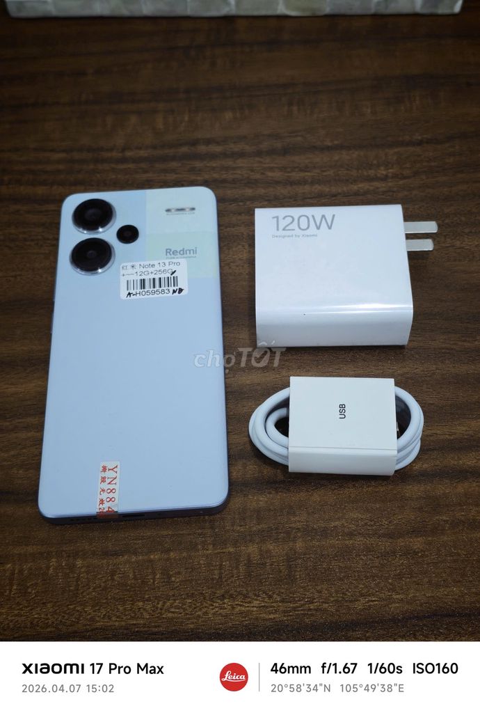 Redmi Note 13 Pro Plus 5G 12/256 sạc 120w có COD. Mua bán Điện thoại tại Quận Hoàng Mai Hà Nội được đăng bởi Trần Ngọc Hiếu hình 1