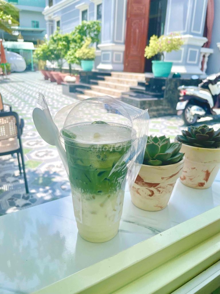 best seller Matcha latte khu vực chợ Hưng Long