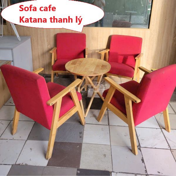 Sofa cafe Katana, bộ sofa cafe phòng lạnh thanh lý. Mua bán Bàn ghế tại Thành phố Thủ Đức Tp Hồ Chí Minh được đăng bởi Thanh lý Nội thất giá sỉ hình 1