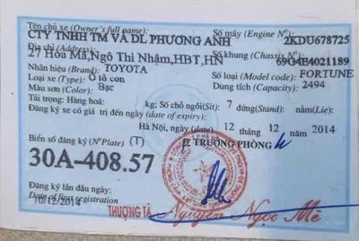 Toyota Fortuner 2014 8 chỗ. Mua bán Ô tô tại Quận Hoàng Mai Hà Nội được đăng bởi dangthanh
