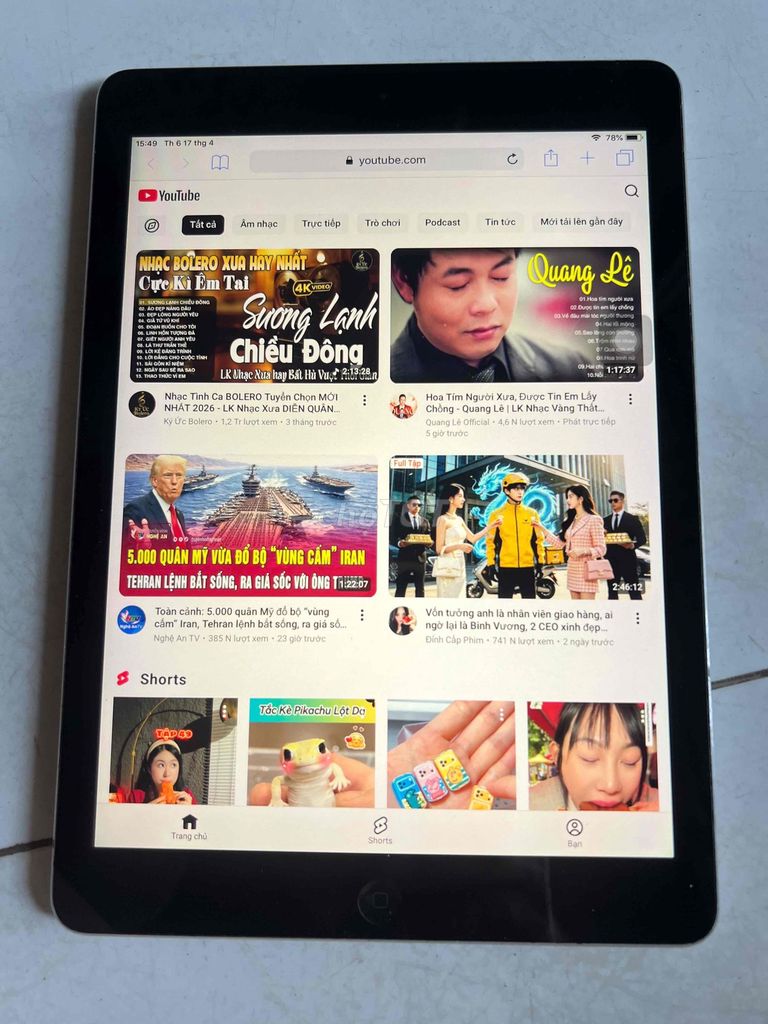 Apple iPad Air 1 32GB Wifi màu đen. Mua bán Máy tính bảng tại Thành phố Vũng Tàu Bà Rịa - Vũng Tàu được đăng bởi hungrâu hình 1