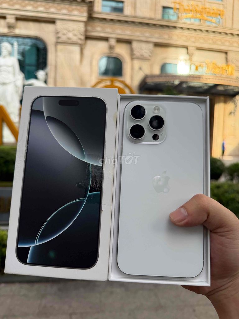 Apple iPhone 16 Pro Max 256GB Trắng Mã VN. Mua bán Điện thoại tại Huyện Hóc Môn Tp Hồ Chí Minh được đăng bởi Cá Heo hình 1