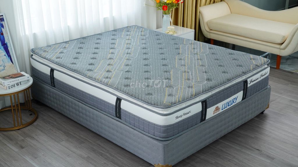 Đệm lò xo Kim Cương Luxury Xám. Mua bán Giường, chăn ga gối nệm tại Thành phố Uông Bí Quảng Ninh được đăng bởi Uông Bí NGK hình 1