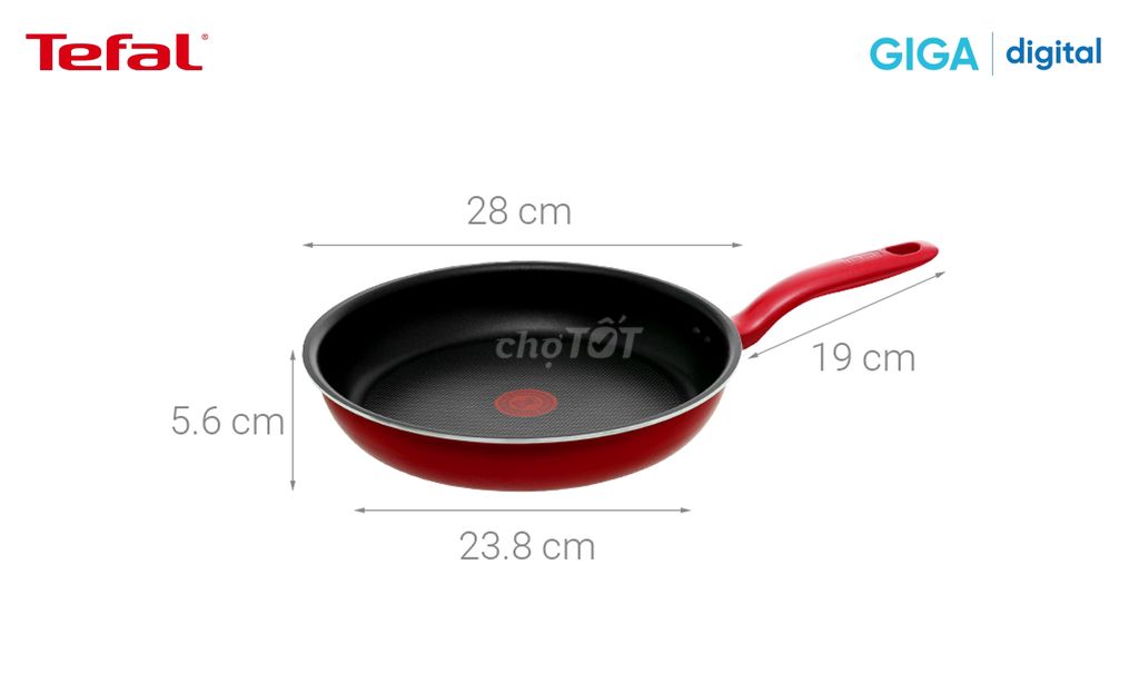 Chảo chiên chống dính đáy từ Tefal So Chef - 28cm