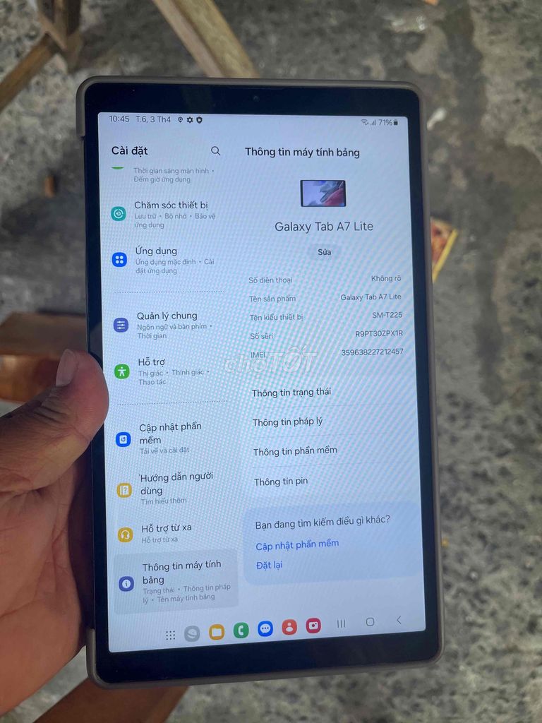 Samsung Galaxy Tab A7 Lite. Mua bán Máy tính bảng tại Quận Bình Tân Tp Hồ Chí Minh được đăng bởi thanh phuong hình 1