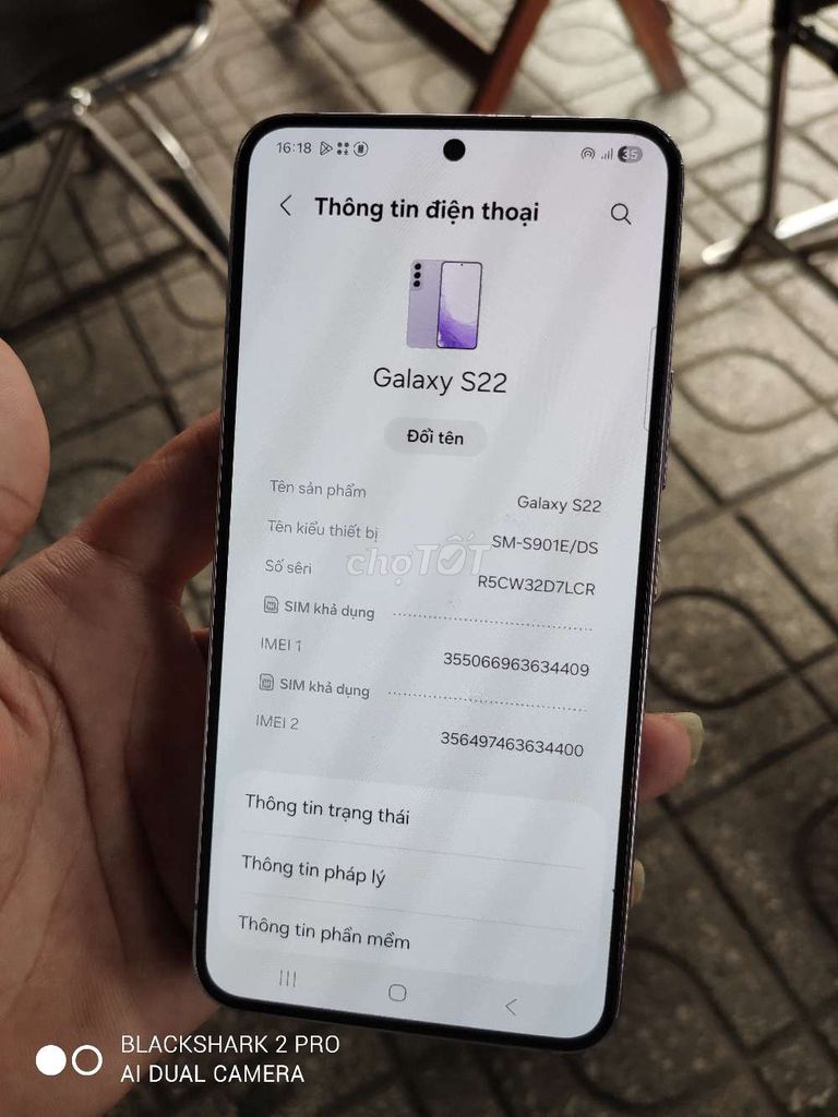Samsung S22 2sim zin xài full. Mua bán Điện thoại tại Thị xã Tân Uyên Bình Dương được đăng bởi Shop Máy Cỏ hình 1