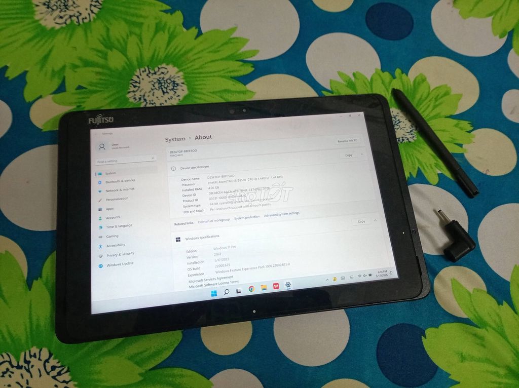 Fujitsu Q507 4GB/64GB Windows 11 Pro Đen. Mua bán Máy tính bảng tại Quận 1 Tp Hồ Chí Minh được đăng bởi Hội Đồ Điện Tử hình 1
