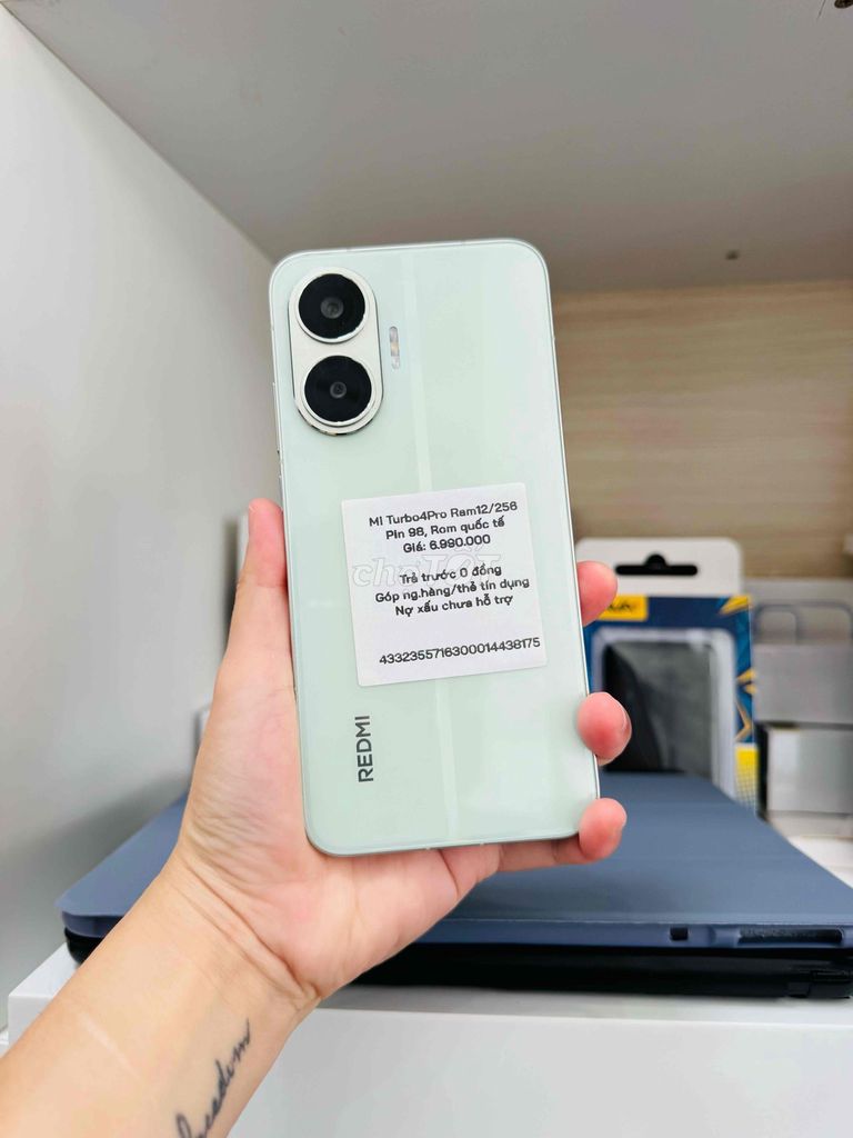 Xiaomi Mi Turbo 4 Pro 12GB/256GB Xanh lá. Mua bán Điện thoại tại Thành phố Long Xuyên An Giang được đăng bởi Ngân KNmobile An Giang  hình 1