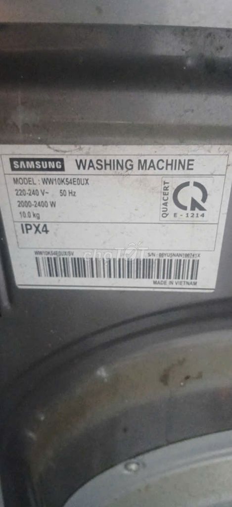 Máy giặt Samsung 10kg cửa trước. Mua bán Máy giặt tại Huyện Đức Hòa Long An được đăng bởi LÊ MINH hình 1