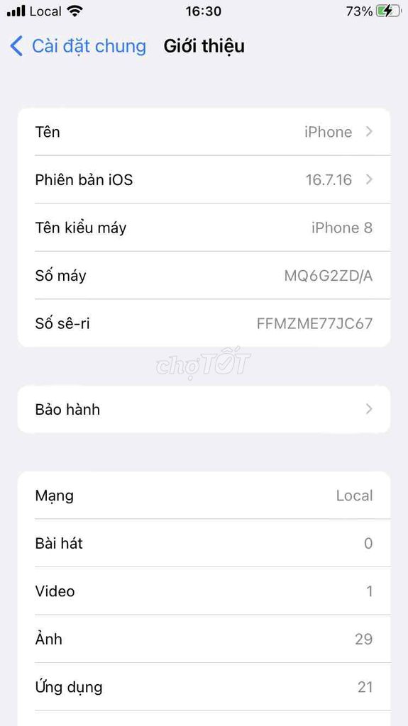 Apple iPhone 8 64GB Vỏ xấu, nứt kính lưng. Mua bán Điện thoại tại Thành phố Biên Hòa Đồng Nai được đăng bởi Hung hình 1