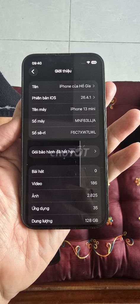 iPhone 13 mini 128GB Xanh. Mua bán Điện thoại tại Quận Cái Răng Cần Thơ được đăng bởi Hồ Gia  hình 1