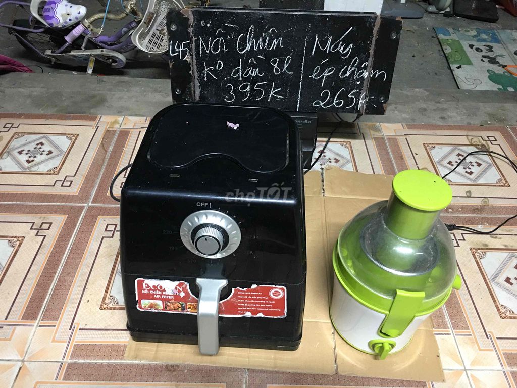 Nồi chiên không dầu Ecosun 8L và máy xay hoa quả. Mua bán Bếp, lò, đồ điện nhà bếp tại Thị xã Duy Tiên Hà Nam được đăng bởi hinh dieu linh hình 1